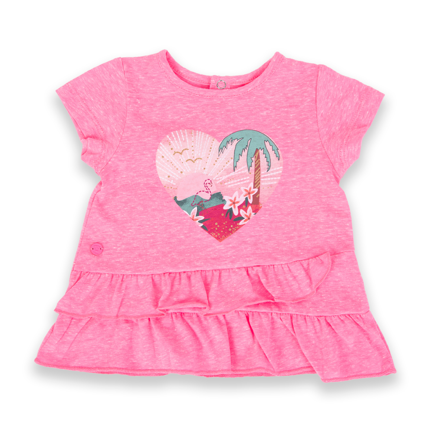 POLERA MANGA CORTA NIÑA PILLÍN PVA659-24ROS BEBÉ ROSADO - 1