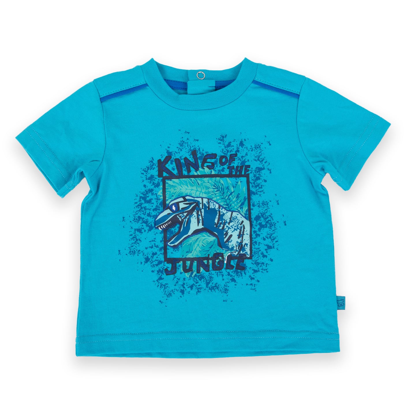 POLERA MANGA CORTA ALGODÓN NIÑO PILLÍN PVA653-24AZL BEBÉ AZUL ELÉCTRICO - 1