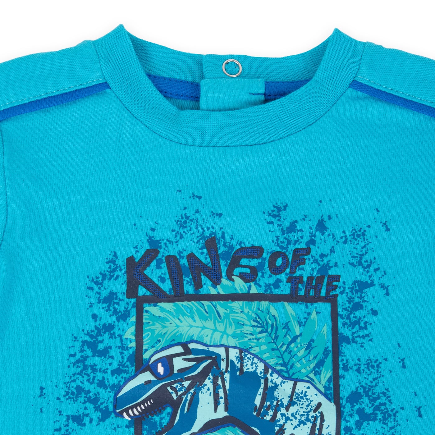 POLERA MANGA CORTA ALGODÓN NIÑO PILLÍN PVA653-24AZL BEBÉ AZUL ELÉCTRICO - 2