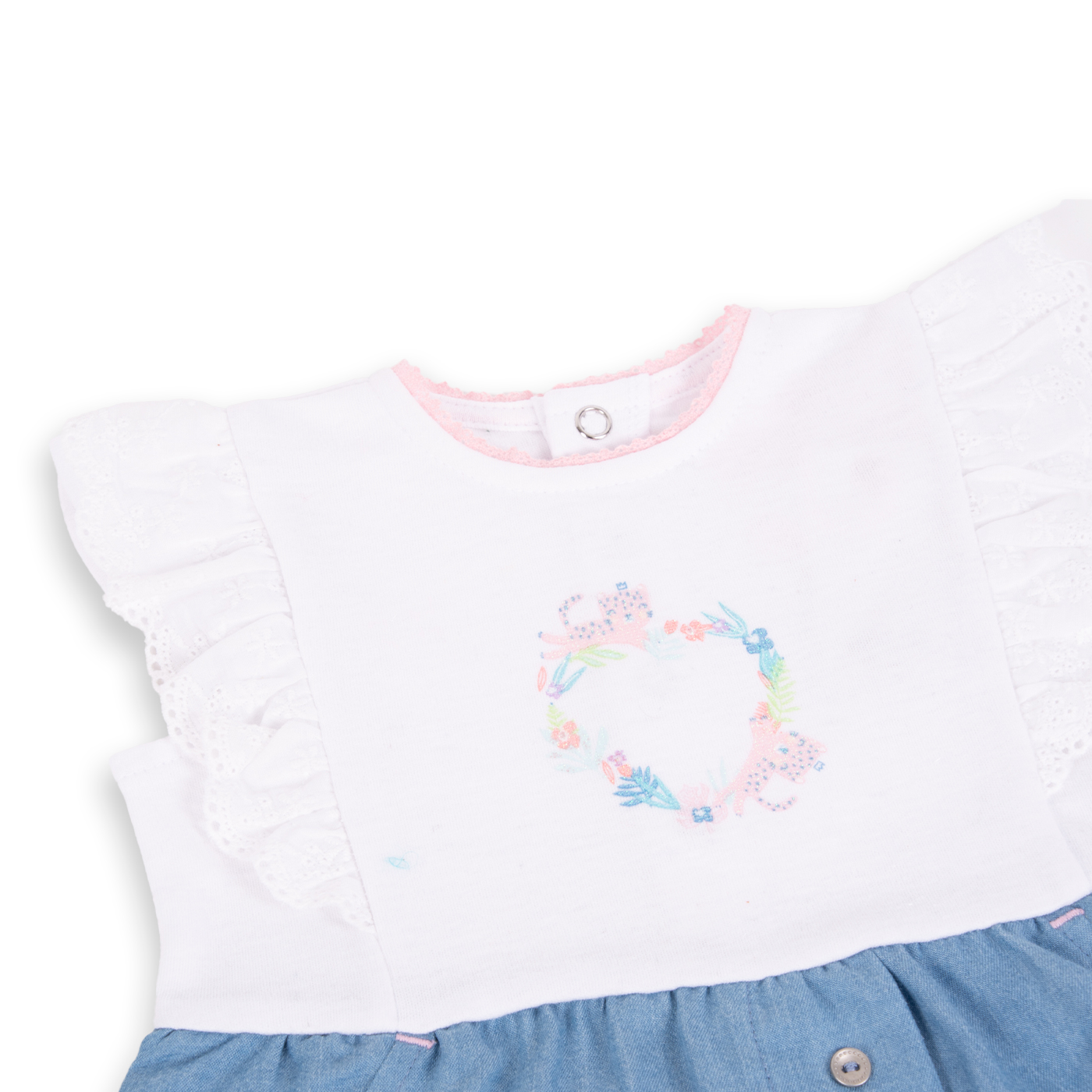 MAMELUCO NIÑA PILLÍN DENIM BEBÉ PVA222-24DEN - 2