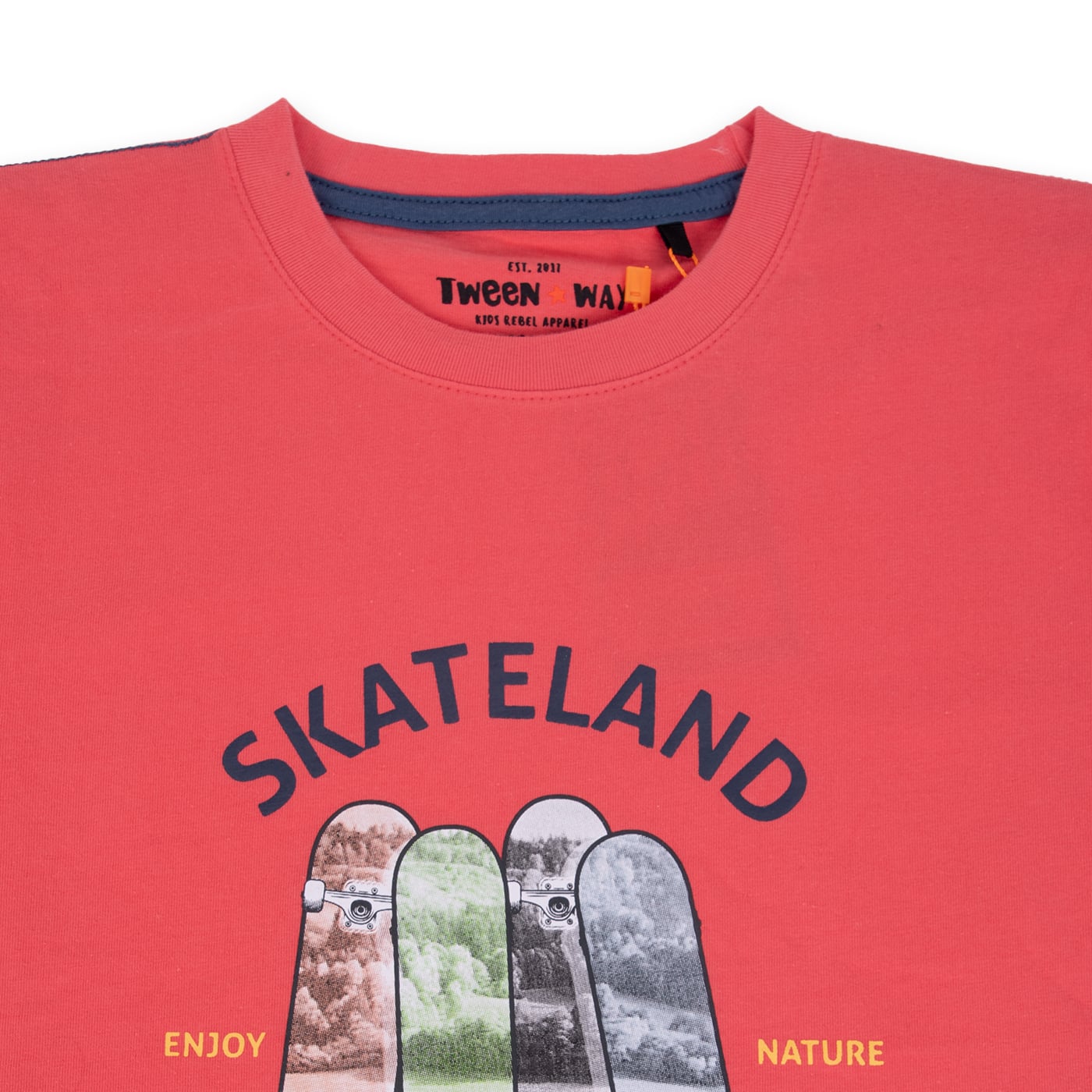 POLERA MANGA CORTA ALGODÓN NIÑO PILLÍN TVA608-24ROJ ROJO - 2