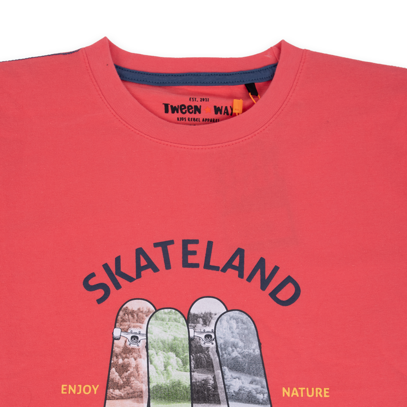 POLERA MANGA CORTA ALGODÓN NIÑO PILLÍN TVA608-24ROJ ROJO - 2