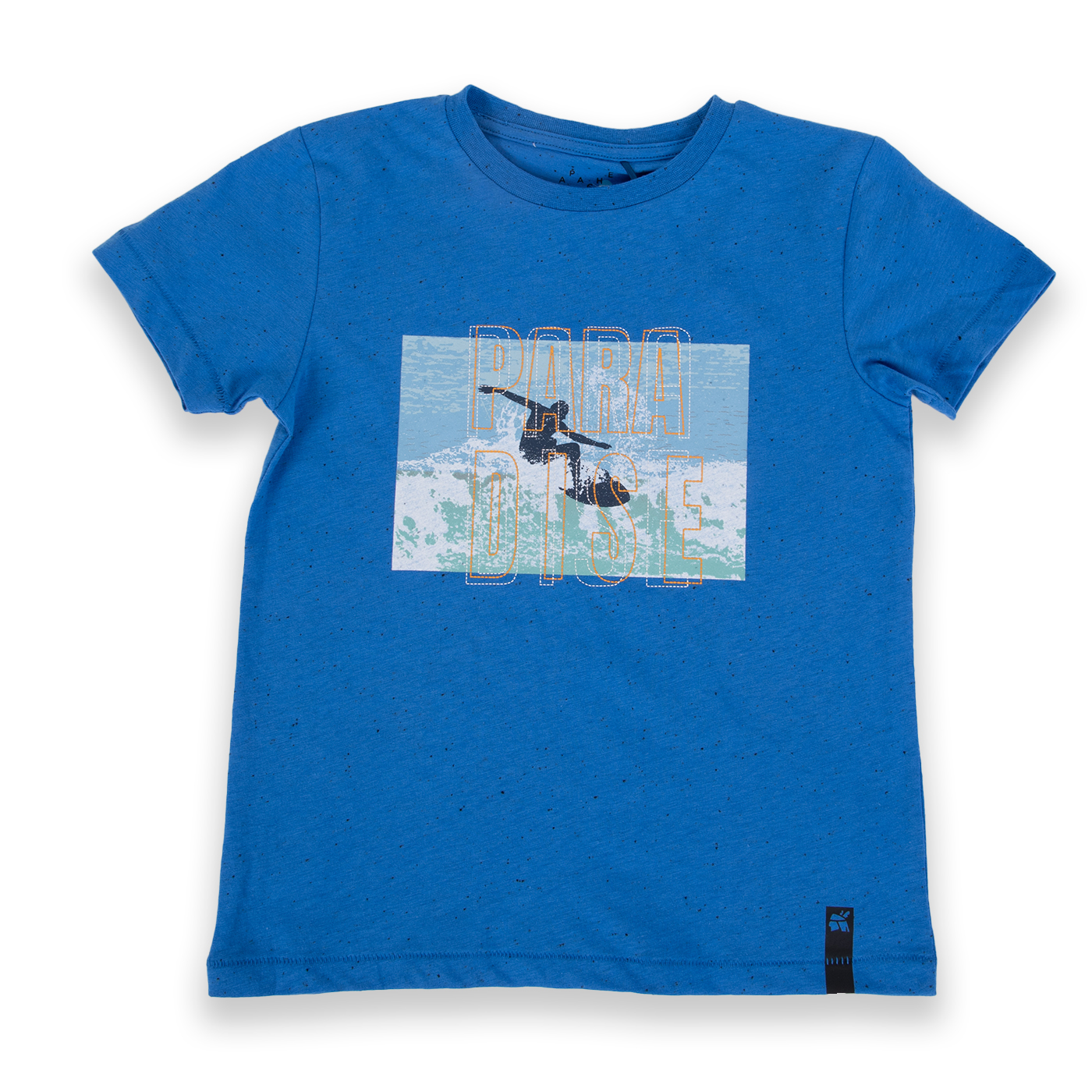 POLERA MANGA CORTA ALGODÓN NIÑO PILLÍN PVA661-24AZP AZUL PETRÓLEO - 1