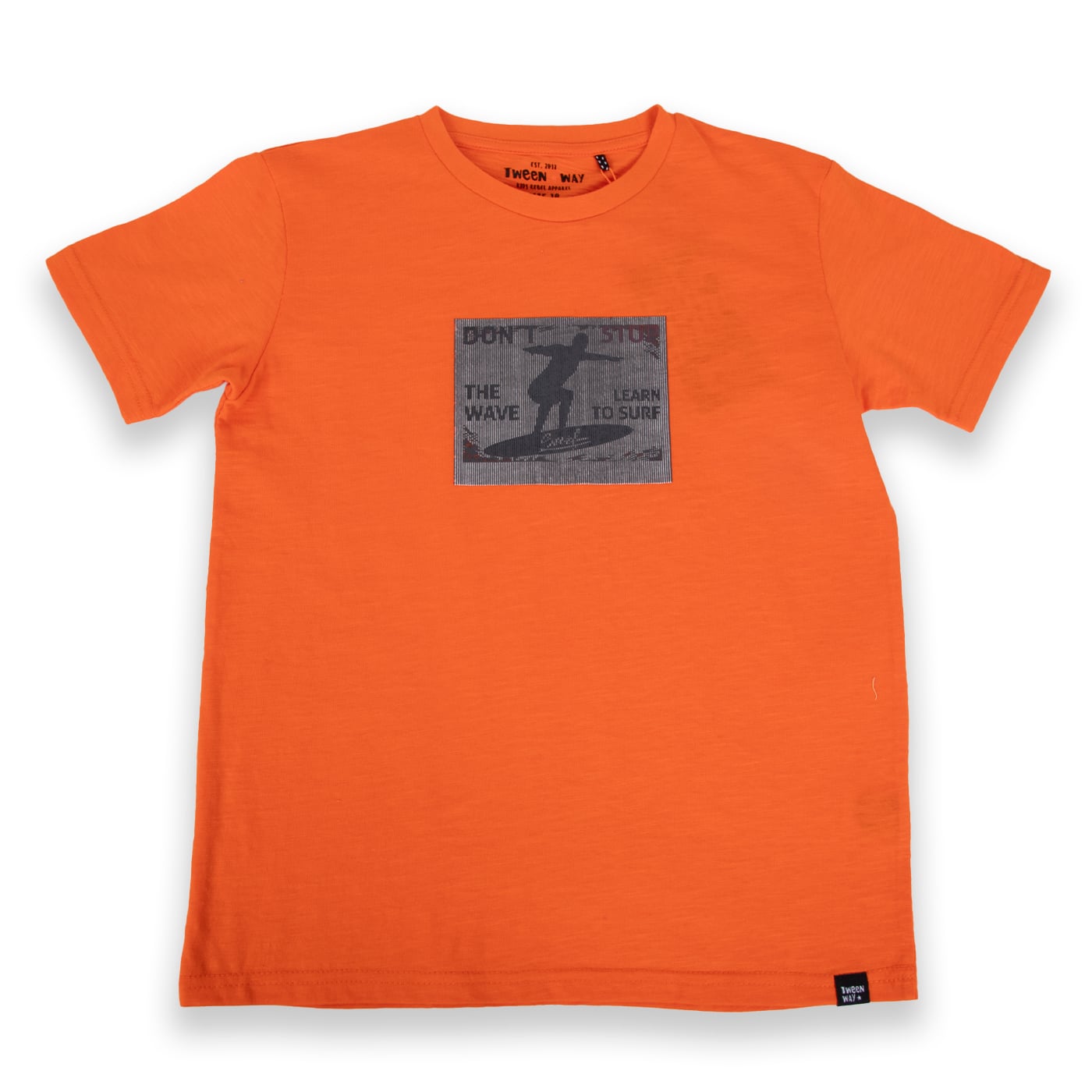 POLERA MANGA CORTA ALGODÓN NIÑO PILLÍN TVA620-24NAR NARANJA - 1