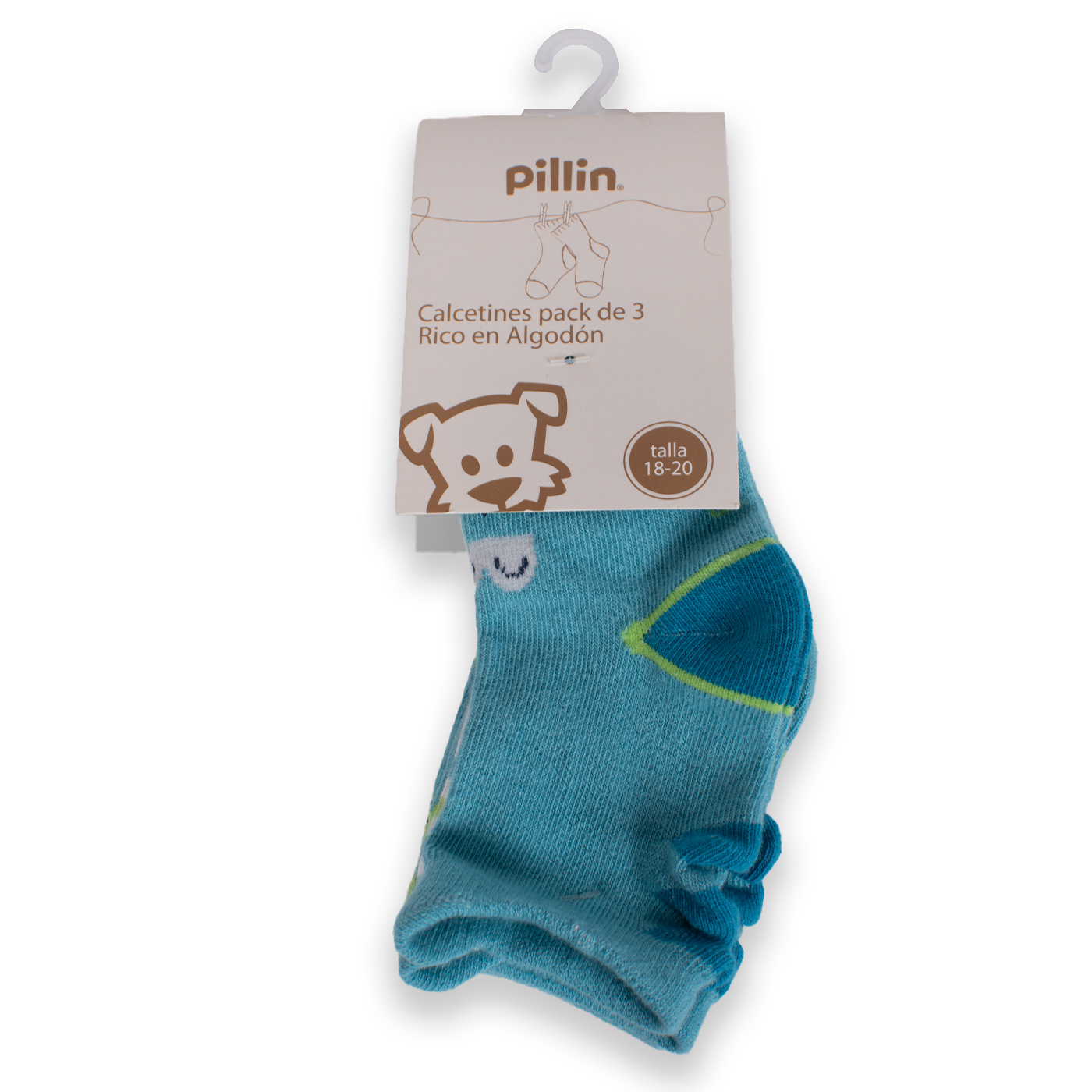 CALCETÍN BEBÉ NIÑO PILLÍN MULTICOLOR PAA120-24SUR - 1