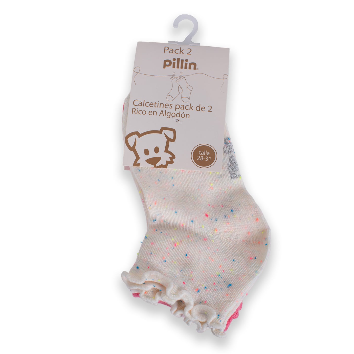 CALCETÍN NIÑA PILLÍN MULTICOLOR PAA123-24SUR - 1