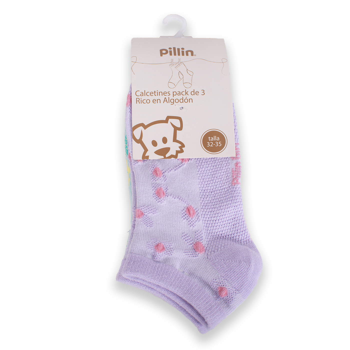 CALCETÍN NIÑA PILLÍN MULTICOLOR PAA124-24SUR - 1
