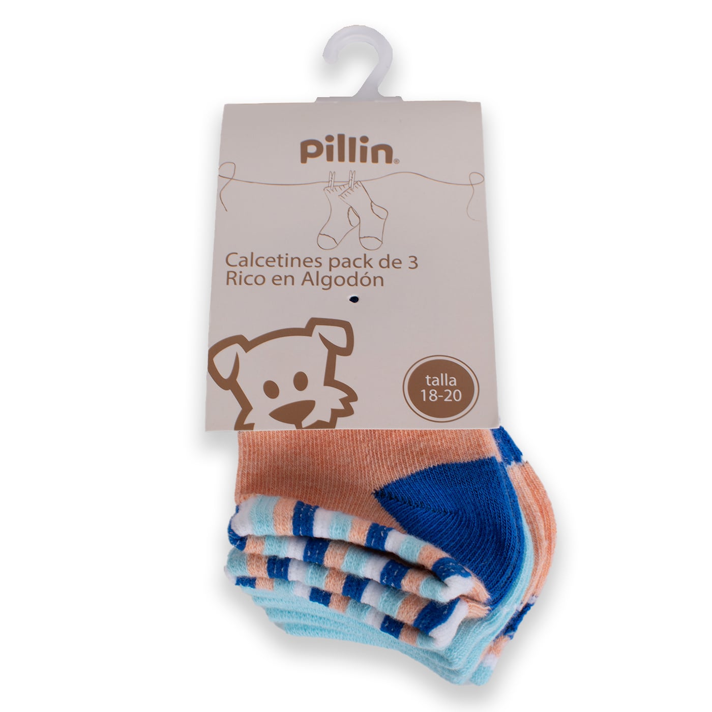 CALCETÍN BEBÉ NIÑO PILLÍN MULTICOLOR PAA119-24SUR - 1