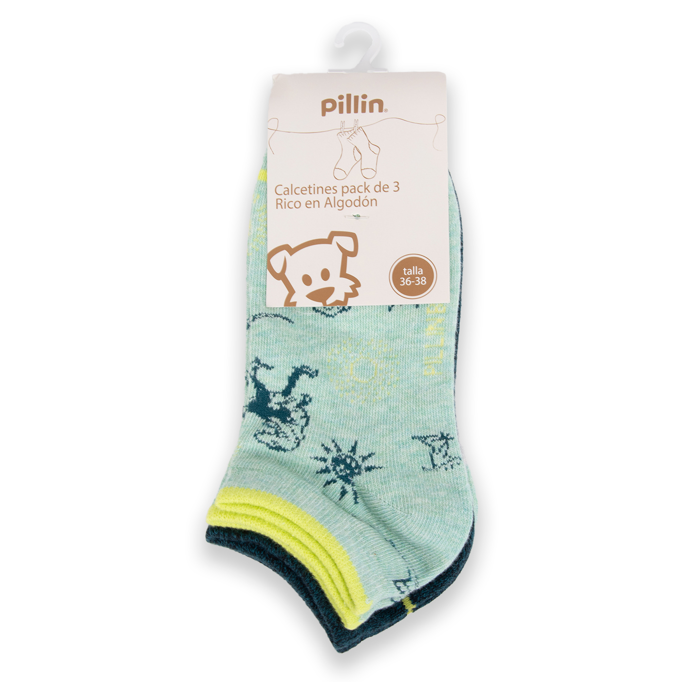 CALCETÍN NIÑO PILLÍN MULTICOLOR PAA130-24SUR - 1
