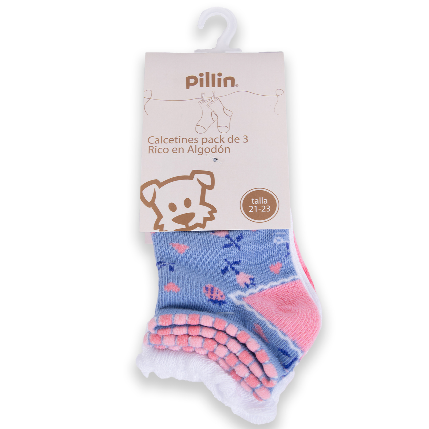 CALCETÍN BEBÉ NIÑA PILLÍN MULTICOLOR PAA105-24SUR - 1
