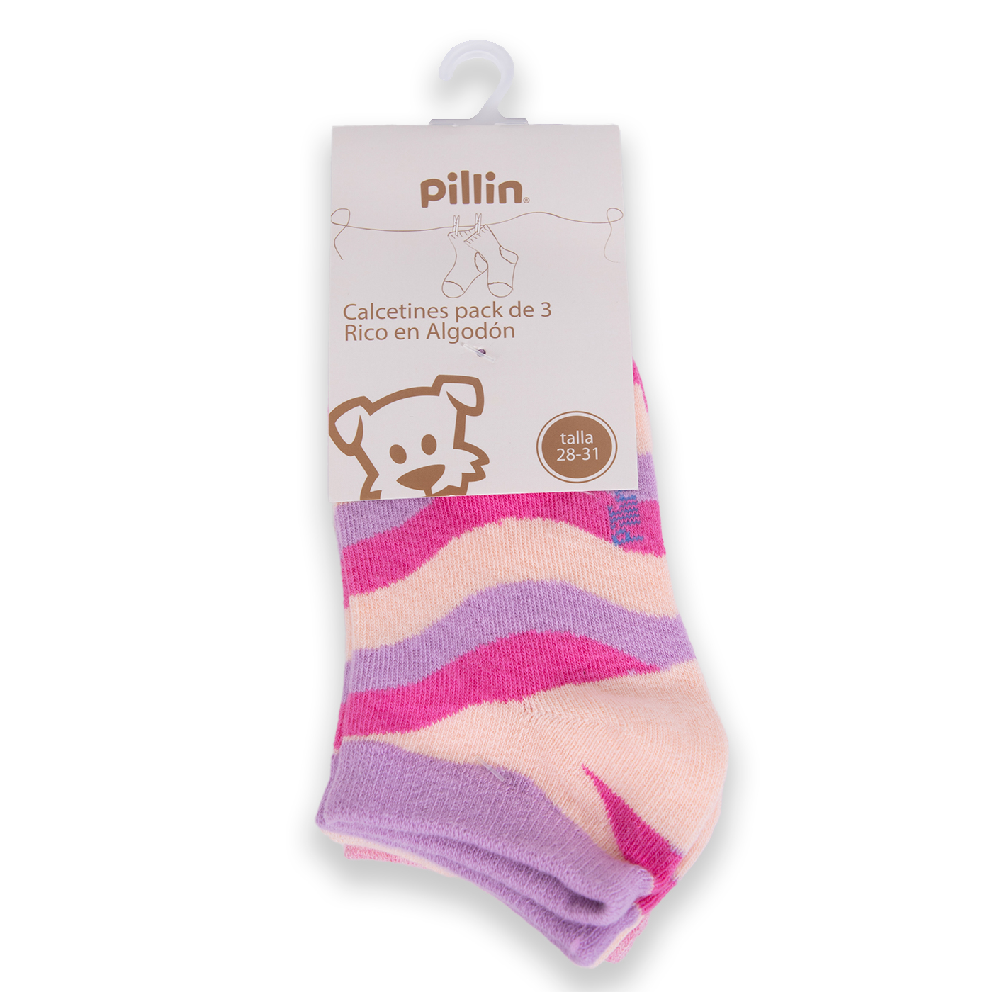 CALCETÍN NIÑA PILLÍN MULTICOLOR PAA125-24SUR - 1