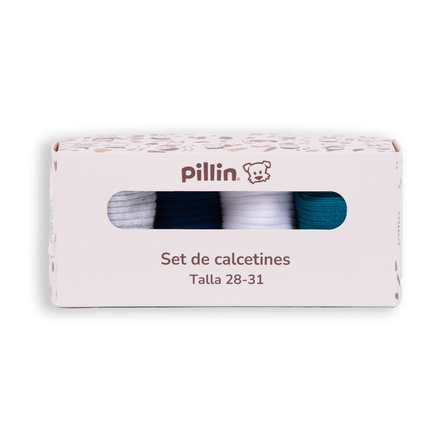 CALCETÍN NIÑA PILLÍN MULTICOLOR PAA121-24SUR - 1
