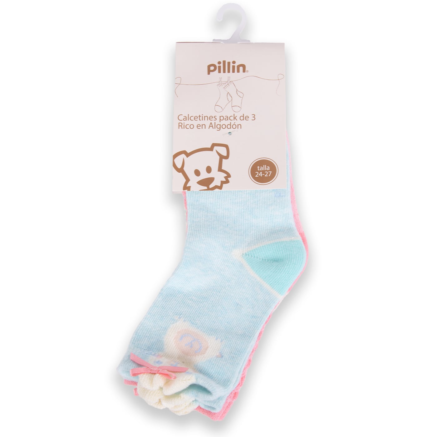 CALCETÍN BEBÉ NIÑA PILLÍN MULTICOLOR PAA107-24SUR - 1