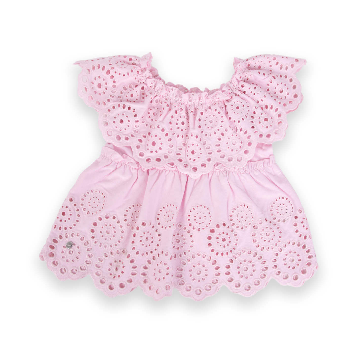 POLERA MARIPOSA ALGODÓN NIÑA PILLÍN PVA647-24ROS ROSADO - 1