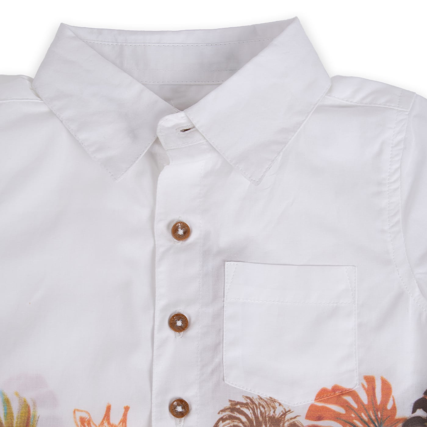 CAMISA MANGA CORTA ALGODÓN NIÑO PILLÍN PVA820-24BCO BEBÉ - 2