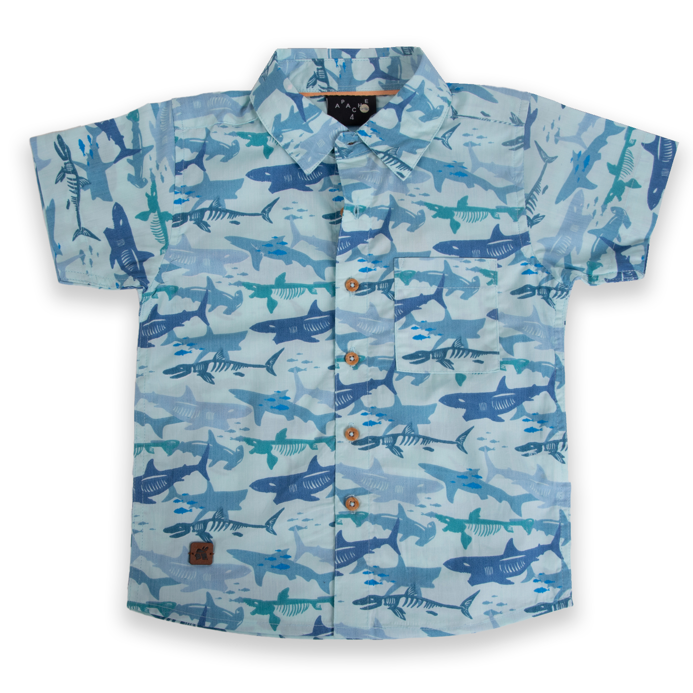 CAMISA MANGA LARGA ALGODÓN NIÑO PILLÍN PVA809-24CEL CELESTE - 1