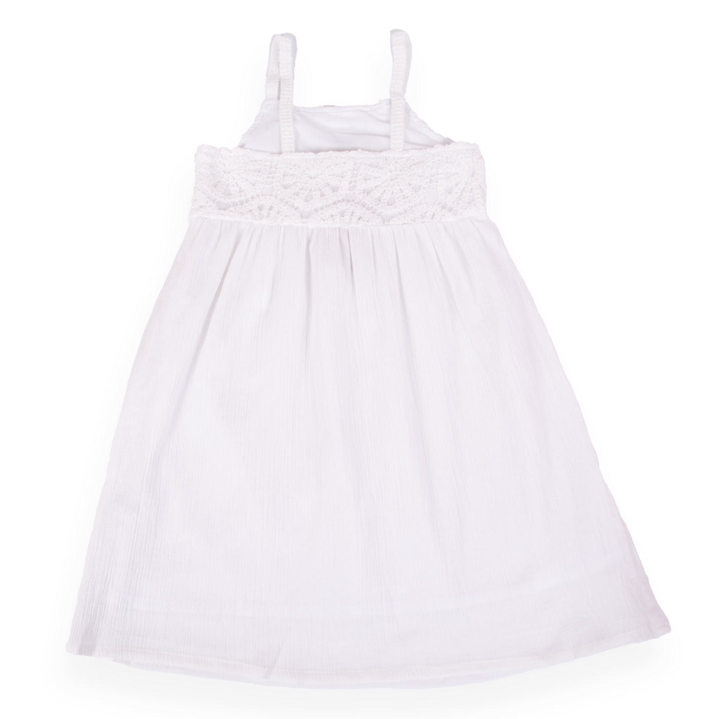 VESTIDO MIDI ALGODÓN NIÑA PILLÍN BLANCO - 3