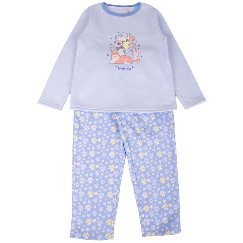 PIJAMA ALGODÓN NIÑA PILLÍN MORADO - 1