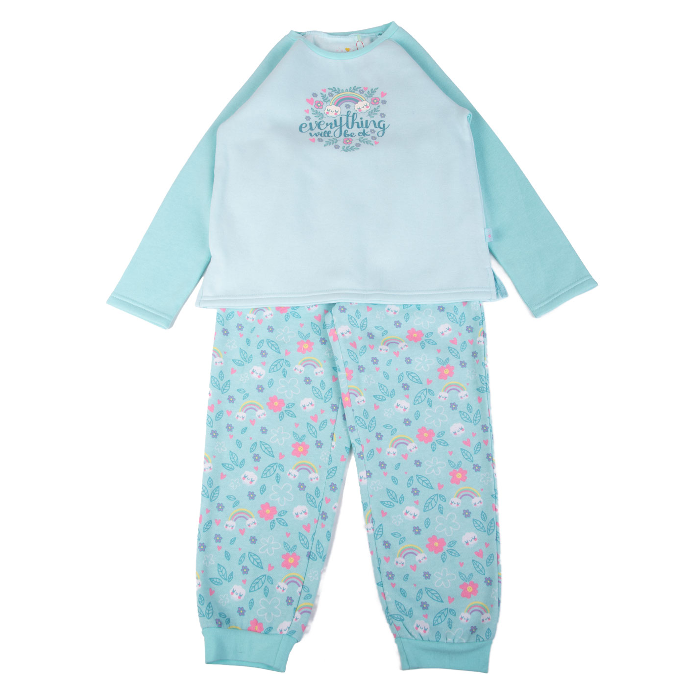 PIJAMA ALGODÓN NIÑA PILLÍN AZUL - 1