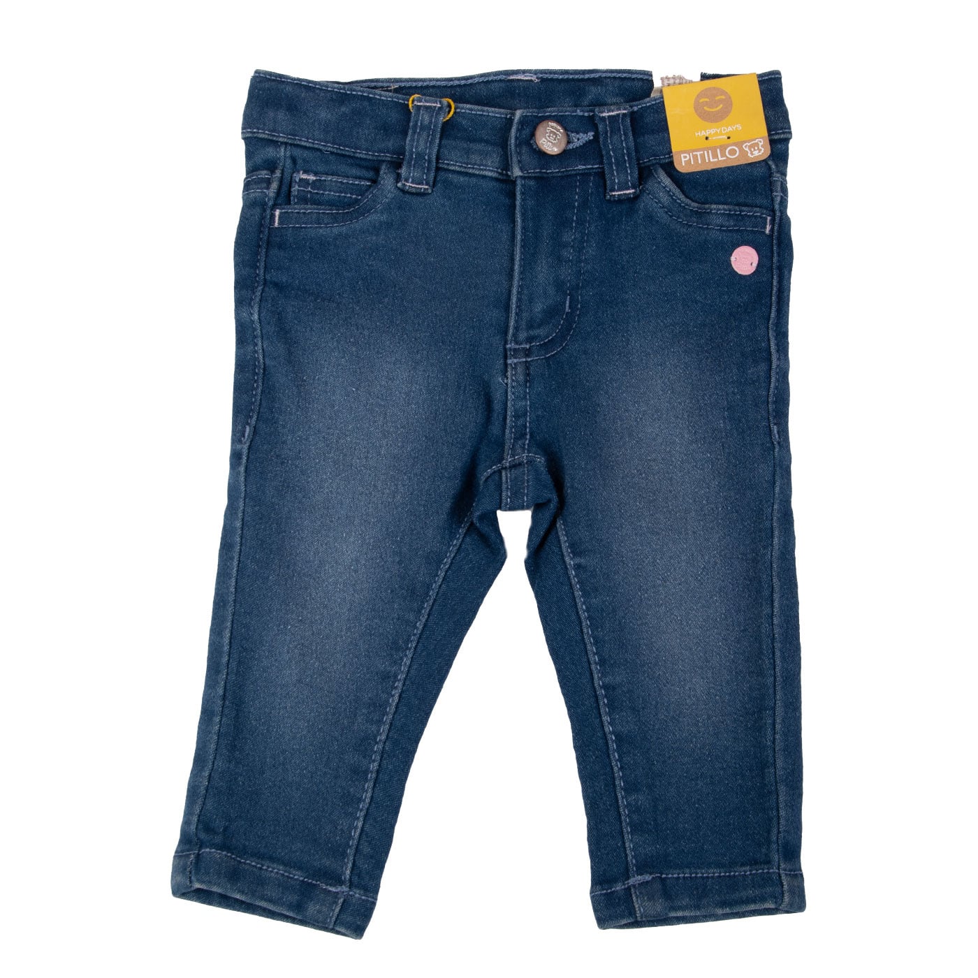 JEANS ALGODÓN NIÑA PILLÍN AZUL BEBE - 1