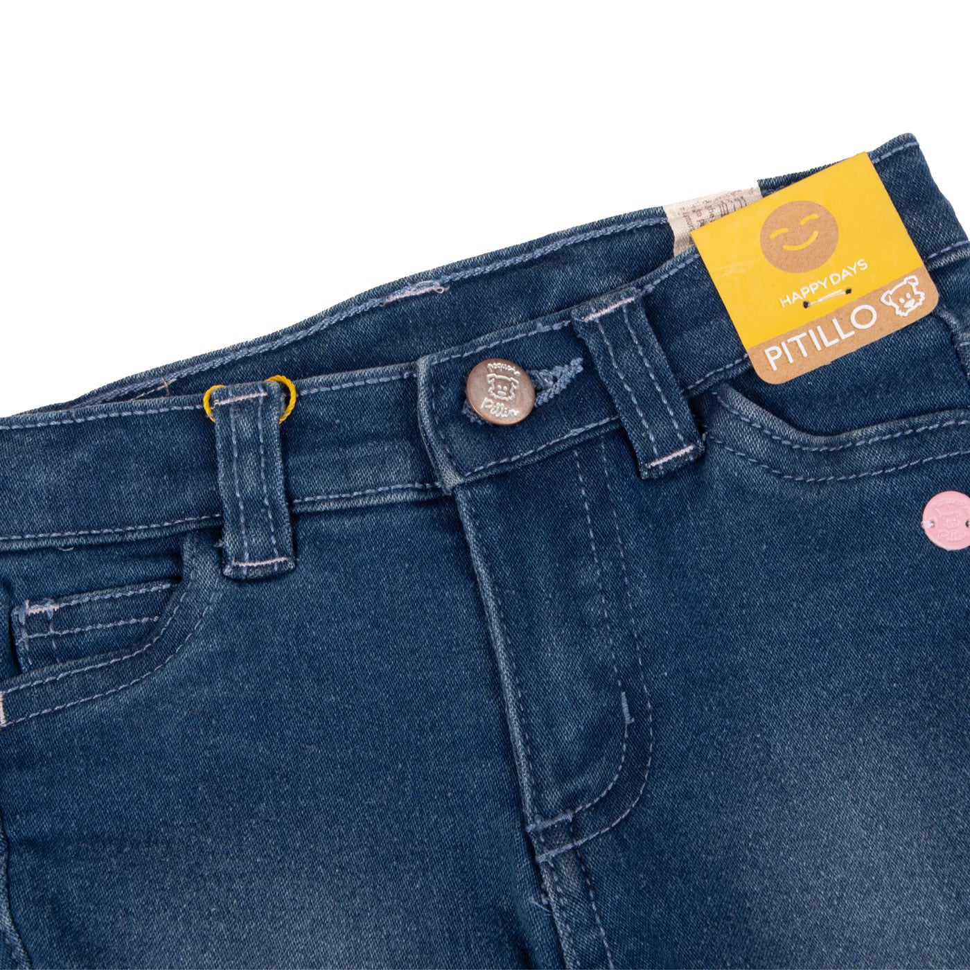 JEANS ALGODÓN NIÑA PILLÍN AZUL BEBE - 2