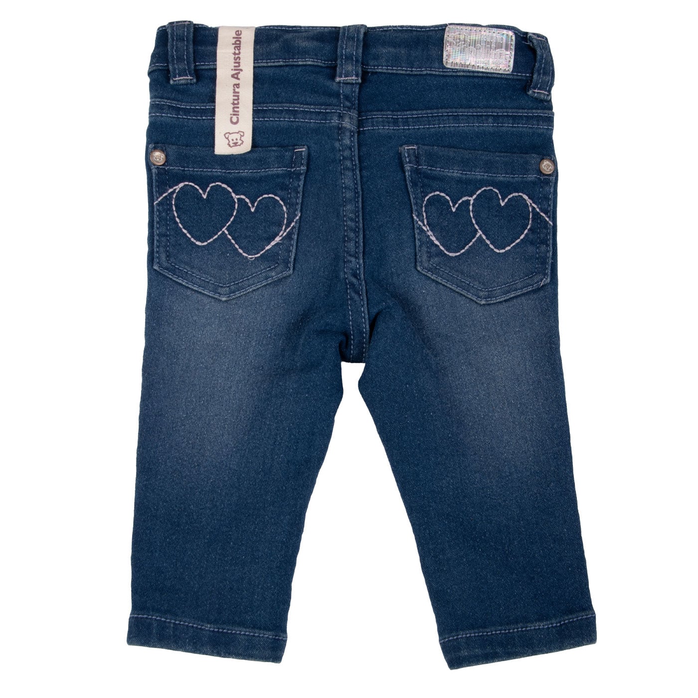 JEANS ALGODÓN NIÑA PILLÍN AZUL BEBE - 3
