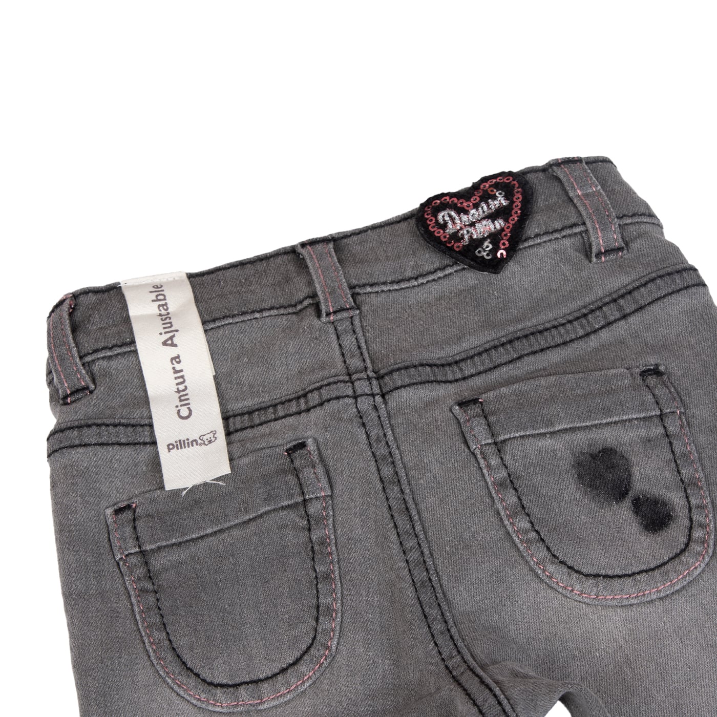 JEANS BEBE GRIS PILLIN ( PVB709-25GRI ) - 4