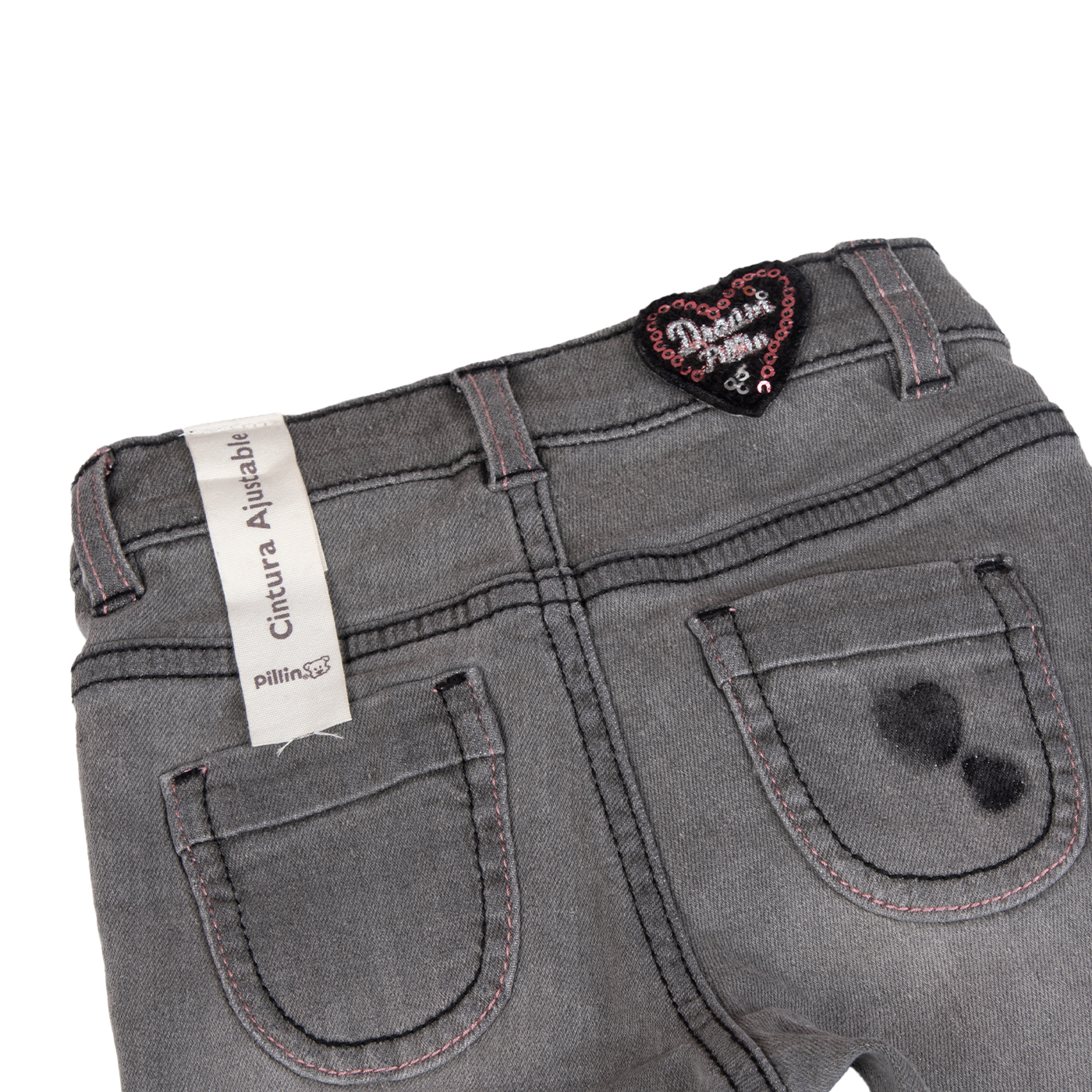 JEANS BEBE GRIS PILLIN ( PVB709-25GRI ) - 4