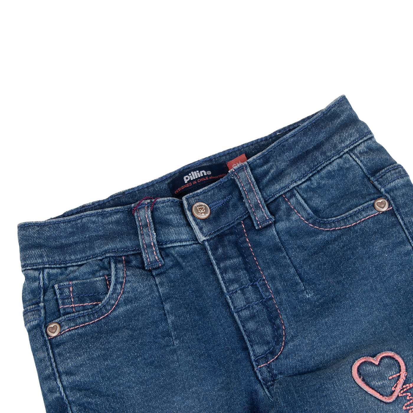 JEANS BEBE  AZUL PILLIN ( PVB709-25JEA ) - 2