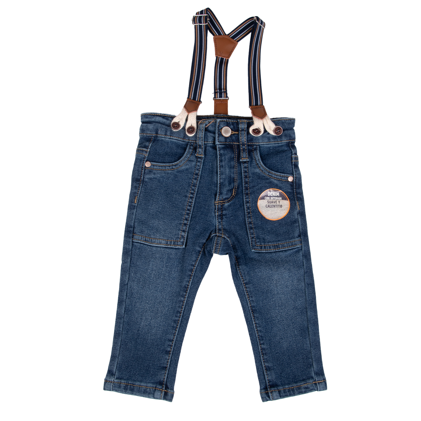 JEANS BEBE AZUL PILLIN ( PVB720-25AZU ) - 1