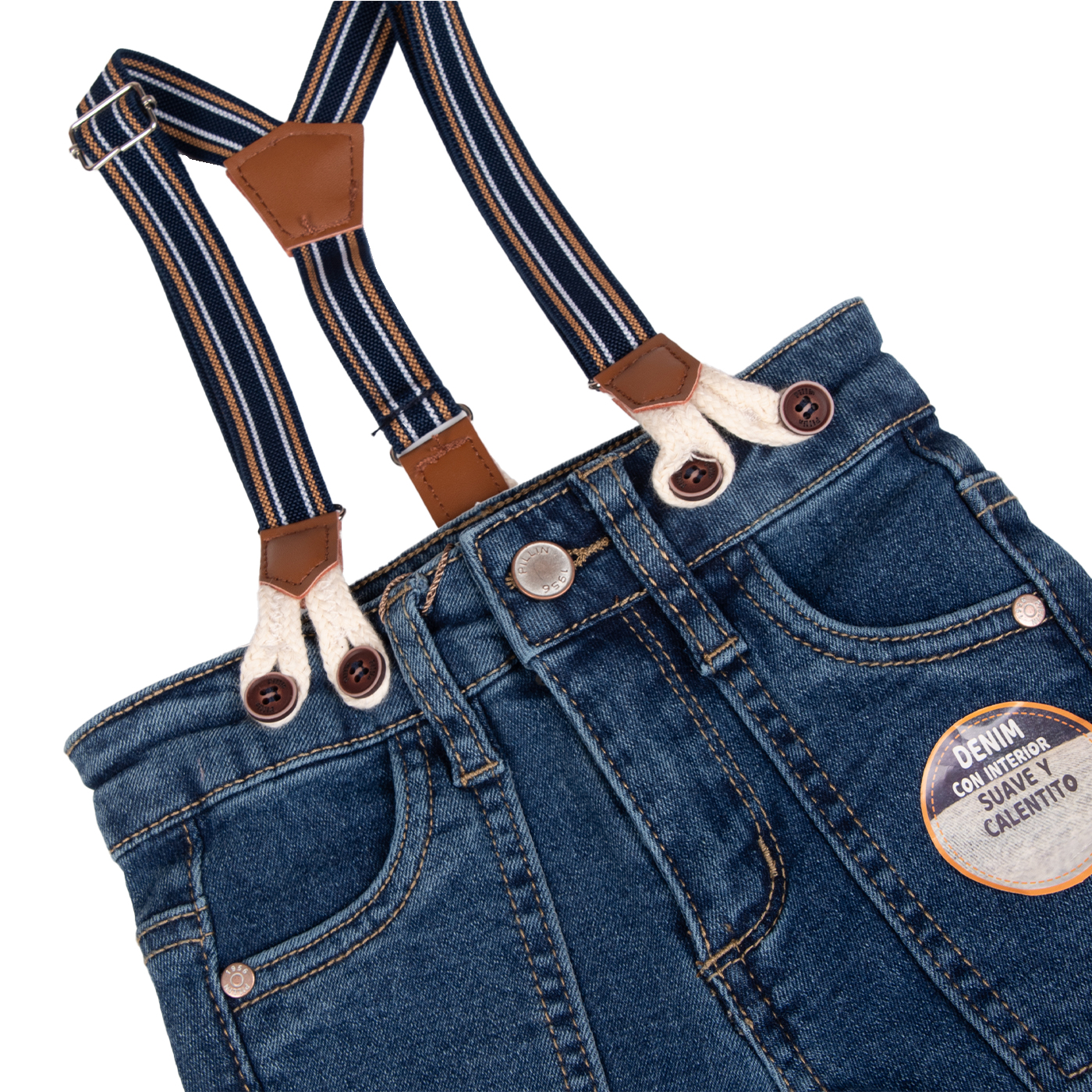 JEANS BEBE AZUL PILLIN ( PVB720-25AZU ) - 2