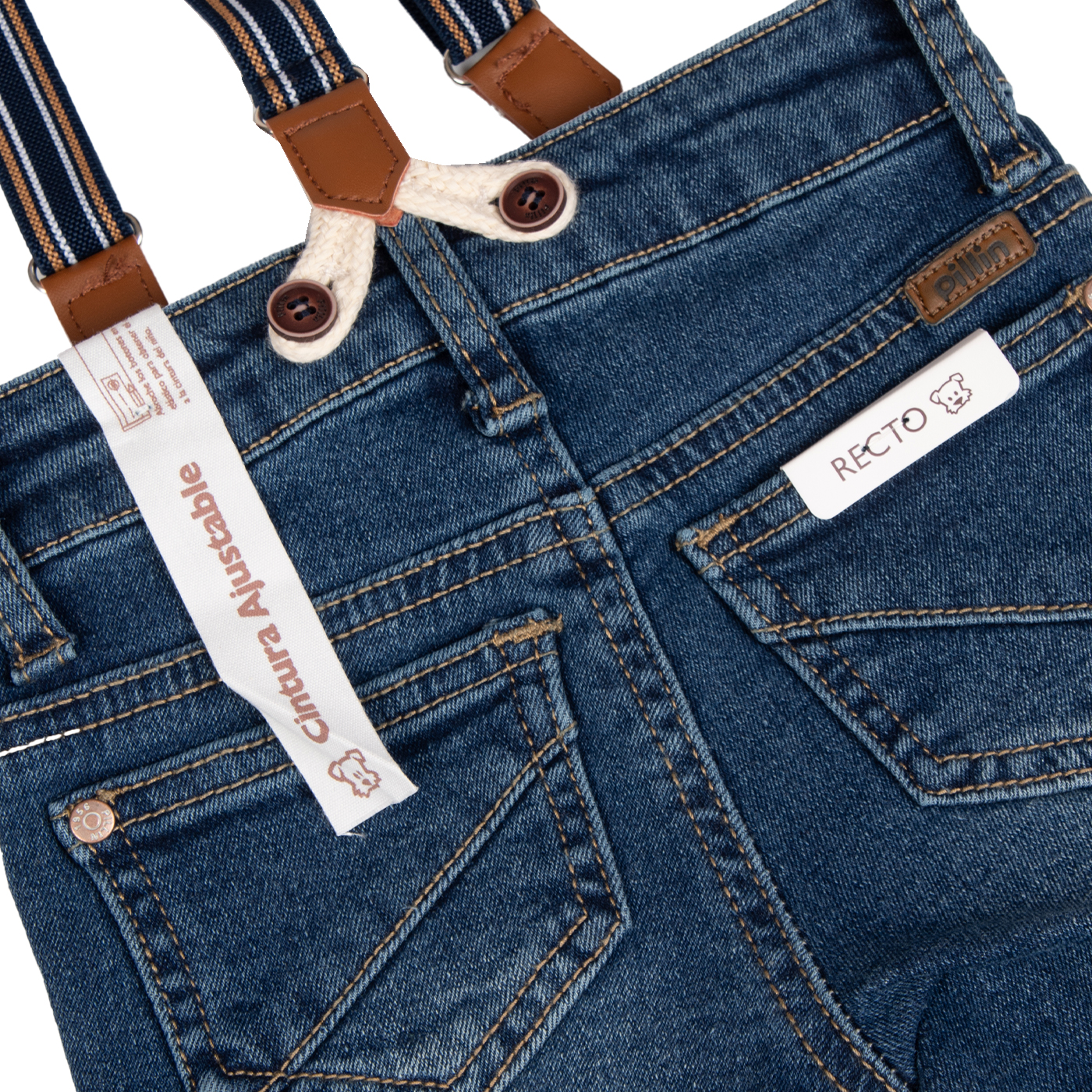 JEANS BEBE AZUL PILLIN ( PVB720-25AZU ) - 4
