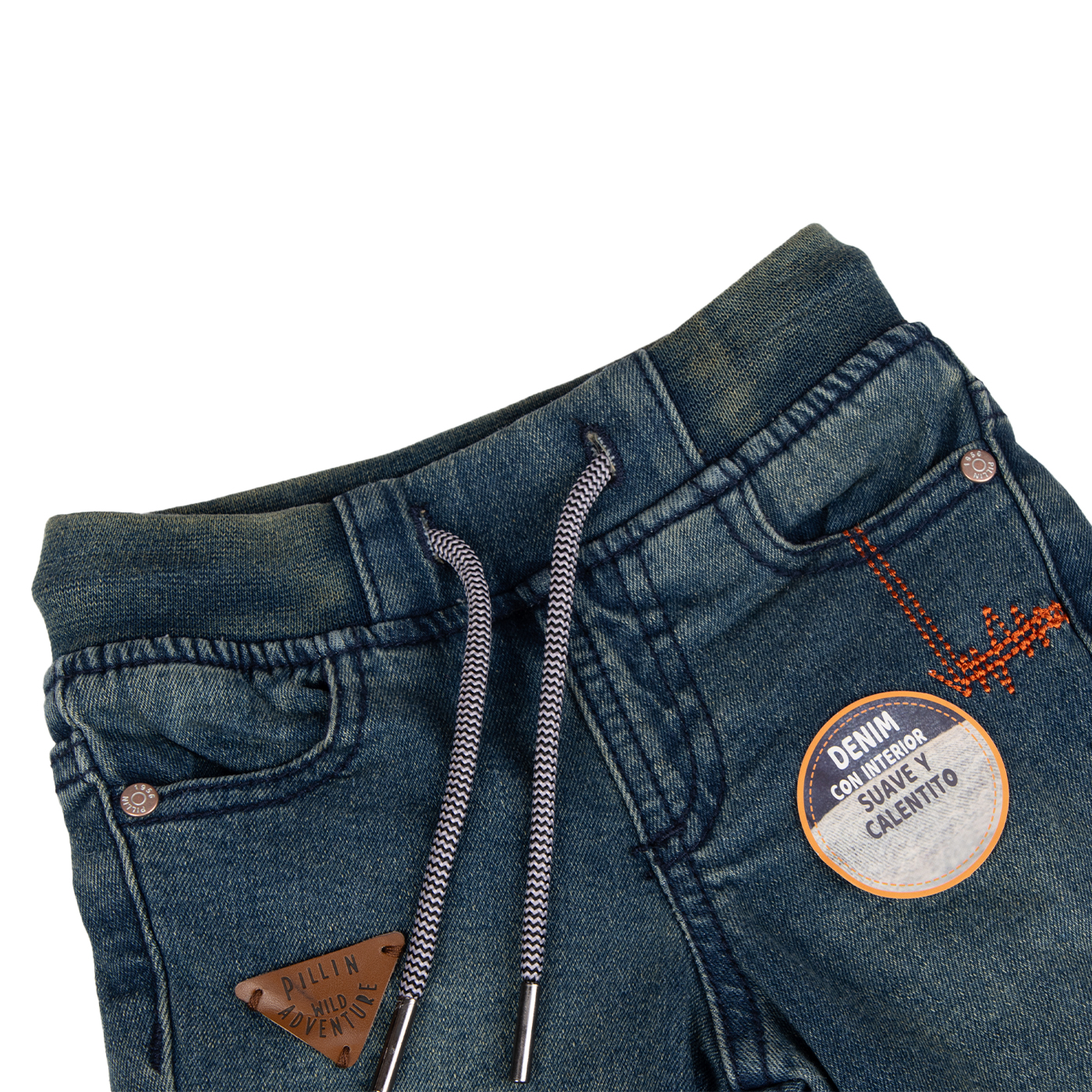 JEANS BEBE AZUL PILLIN ( PVB719-25DEN ) - 2