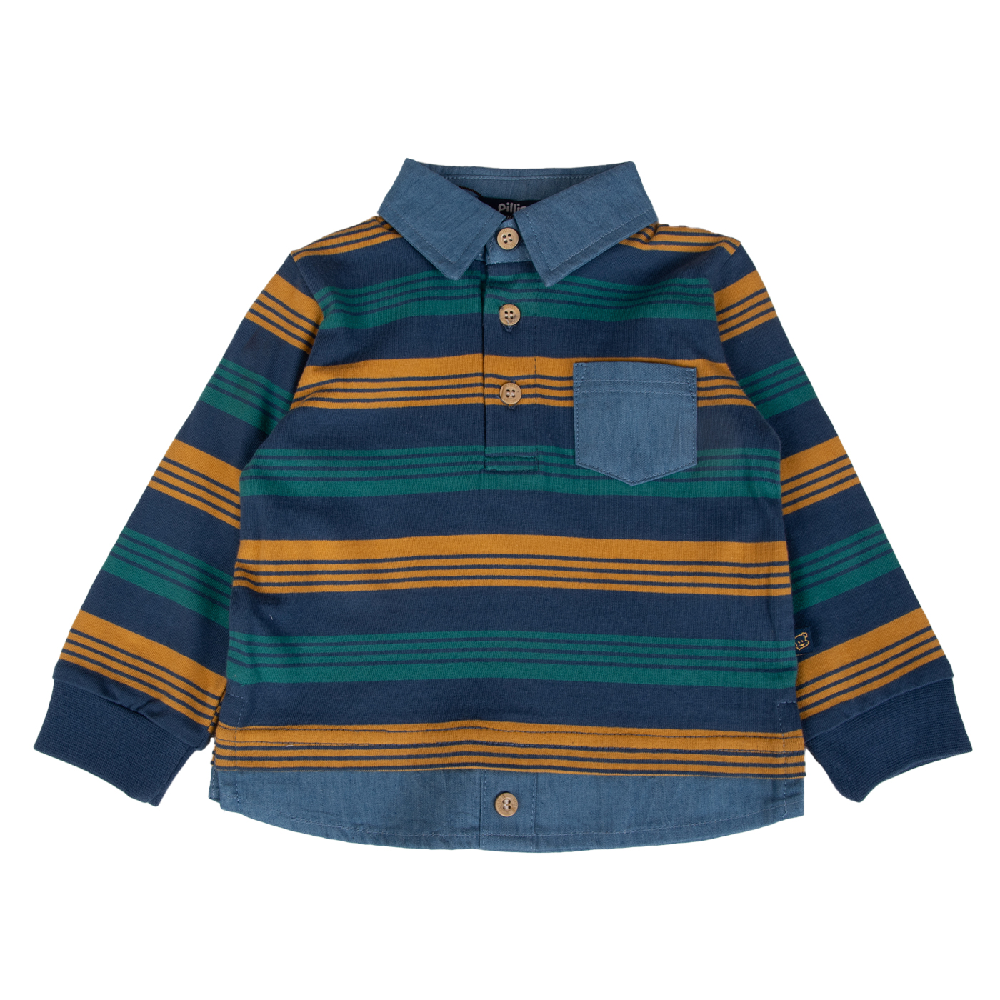 POLERA BEBE  AZUL PILLIN ( PVB618-25AZU ) - 1