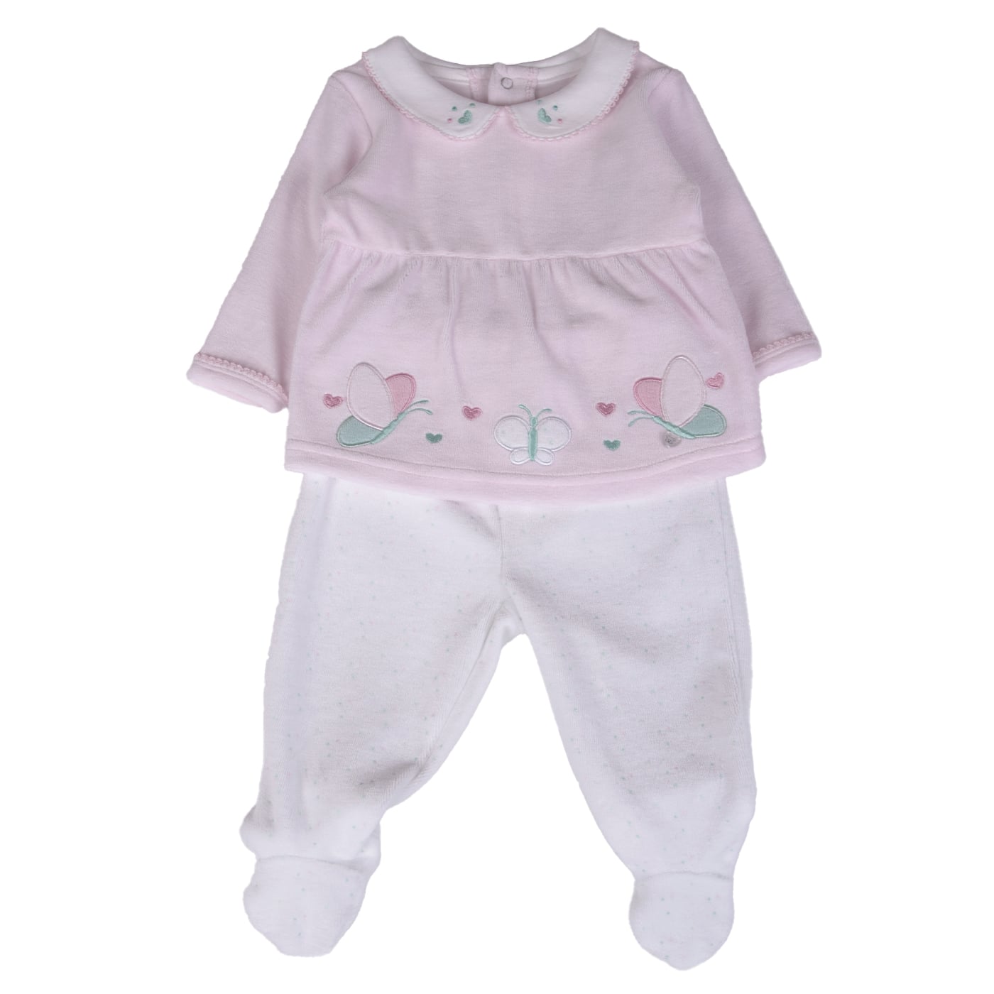 CONJUNTO BEBE  ROSADO PILLIN ( PVB307-25ROS ) - 1