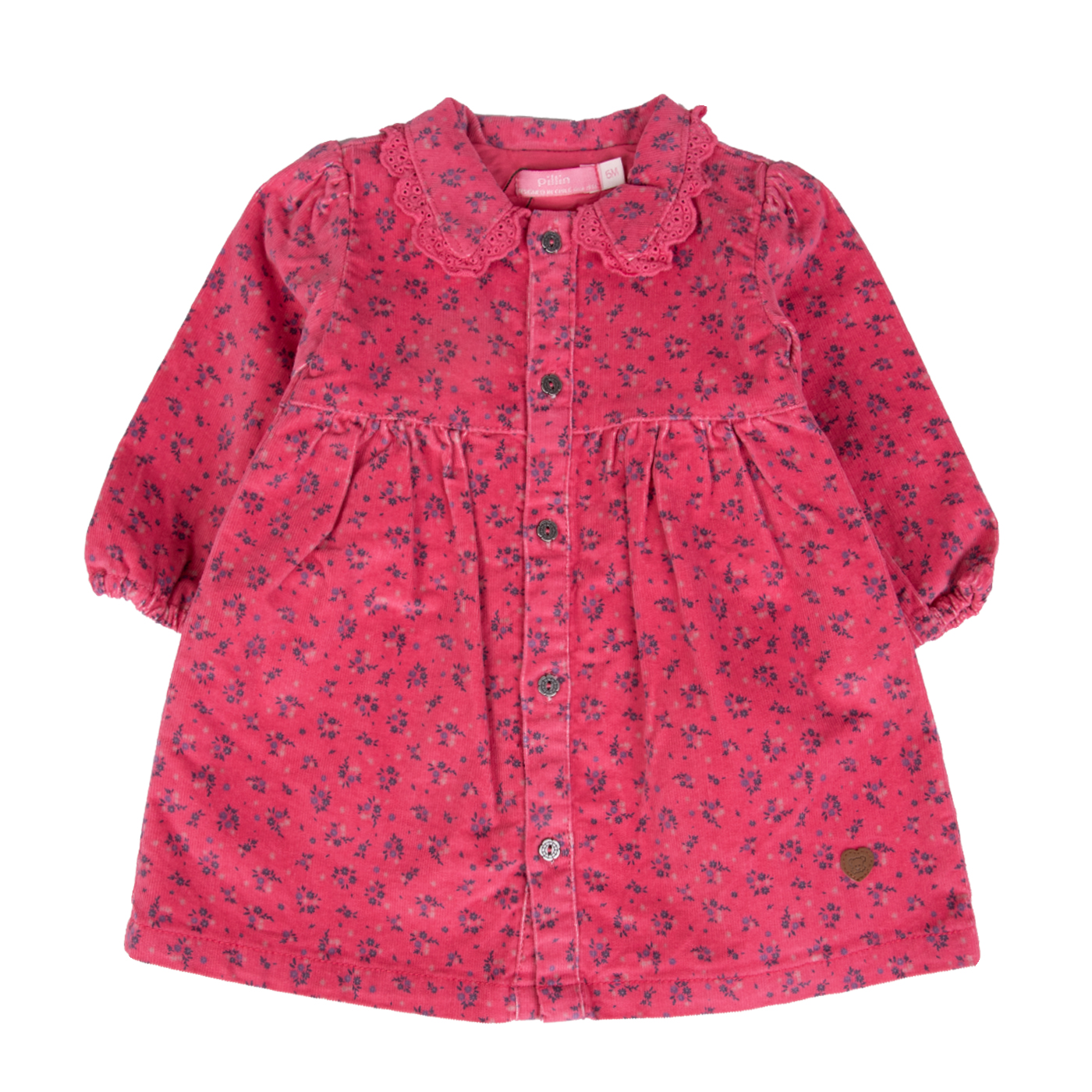 VESTIDO BEBE ROSADO PILLIN ( PVB840-25ROS ) - 1
