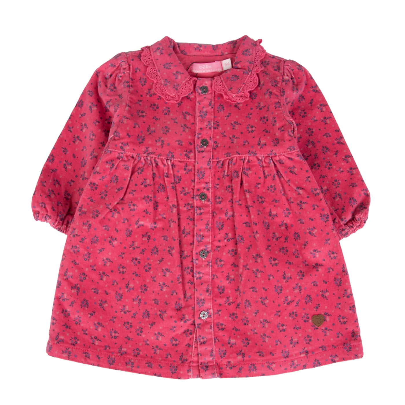 VESTIDO BEBE ROSADO PILLIN ( PVB840-25ROS ) - 1