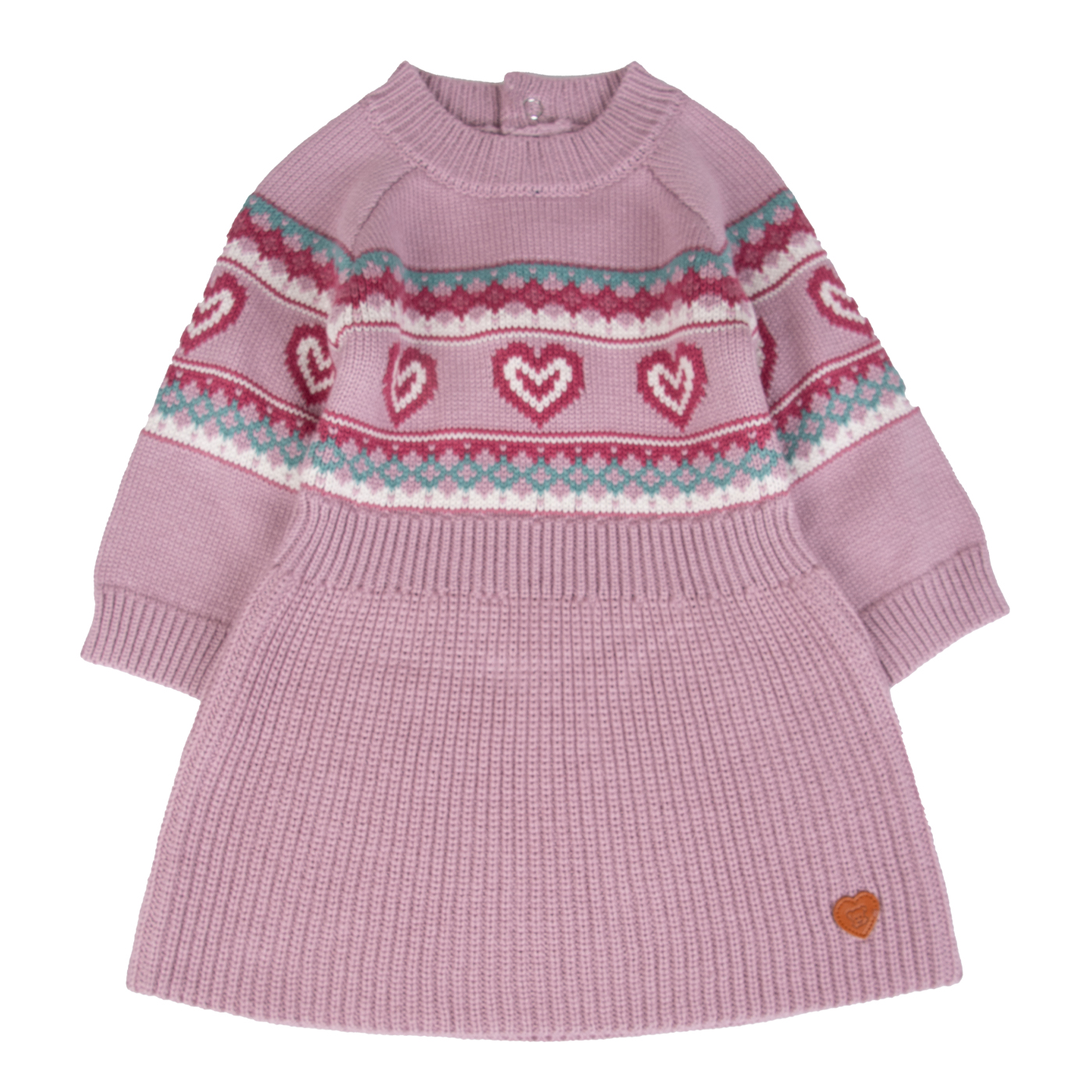 VESTIDO BEBE  ROSADO PILLIN ( PVB918-25MAL ) - 1