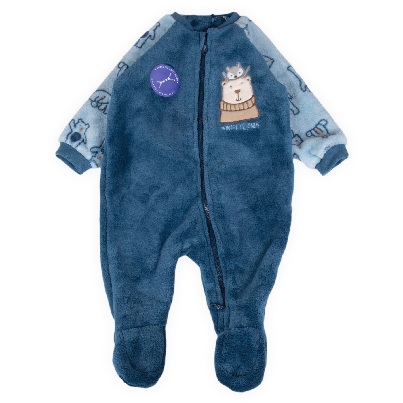 PIJAMA BEBE AZUL PILLIN (PVB413-25AZU ) - 1
