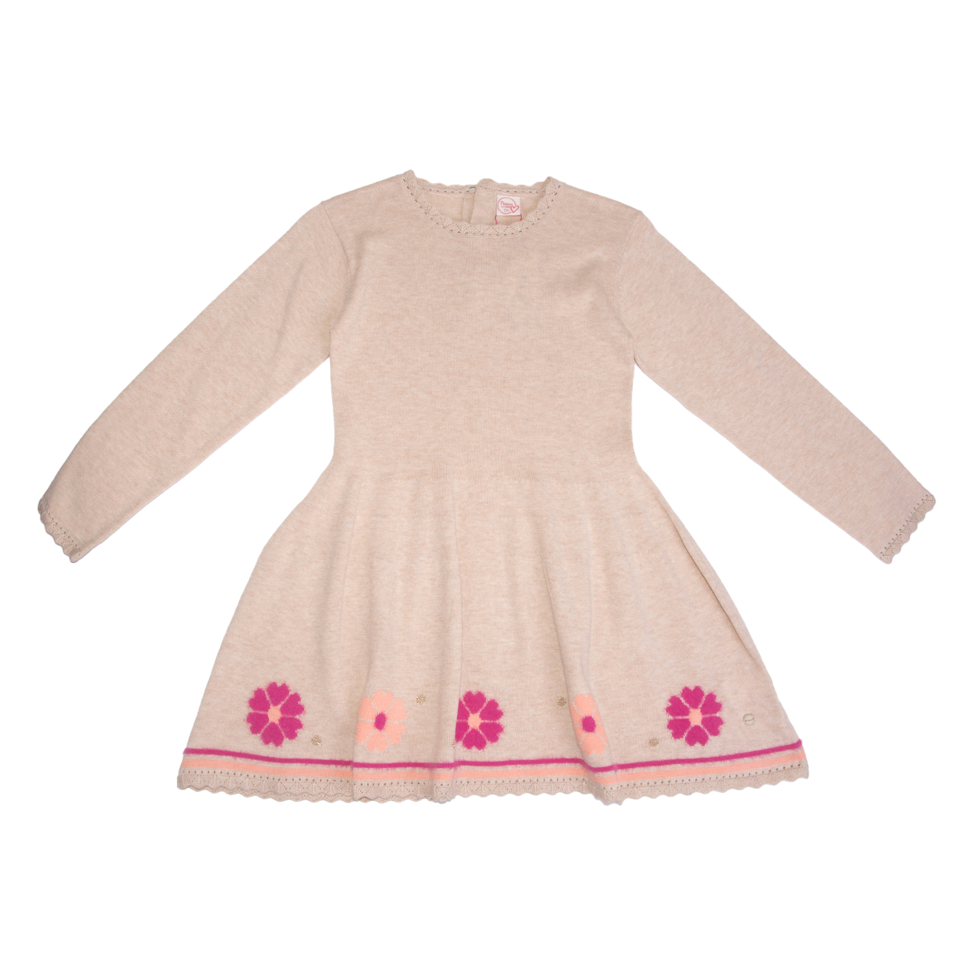 VESTIDO NIÑA BEIGE PILLIN (PVB921-25BEI ) - 1