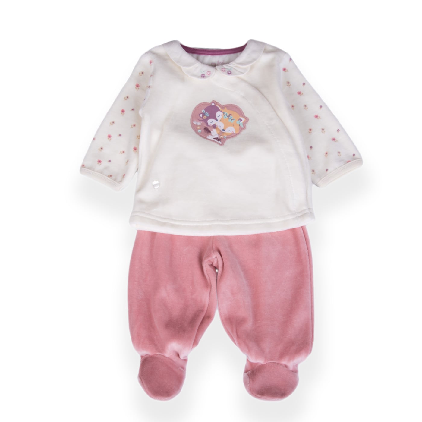 CONJUNTO BEBE ROSADO PILLIN (PVB306-25ROS ) - 1