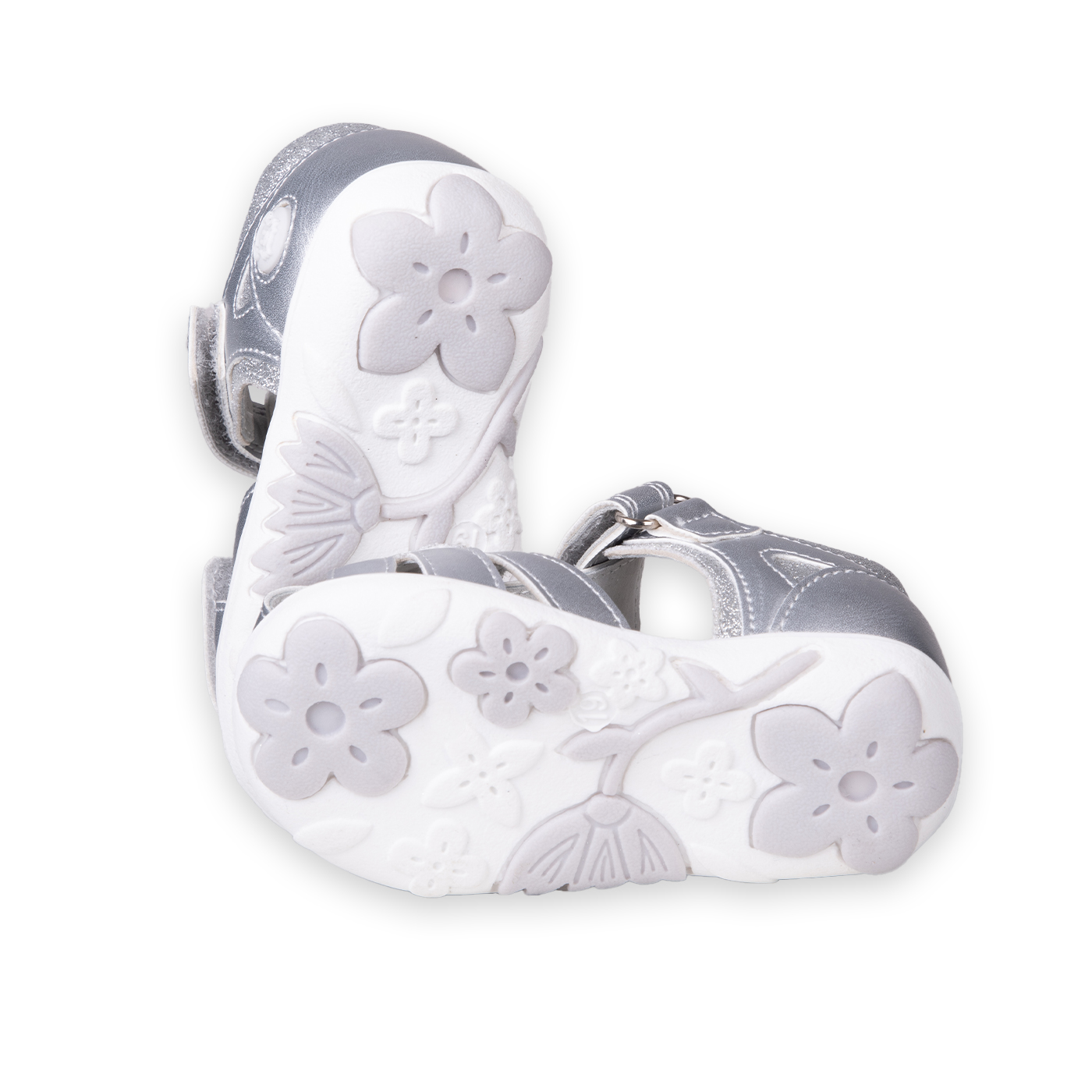 SANDALIAS BEBE  NIÑA PLATEADO PILLIN (PZC417-25PLA ) - 4