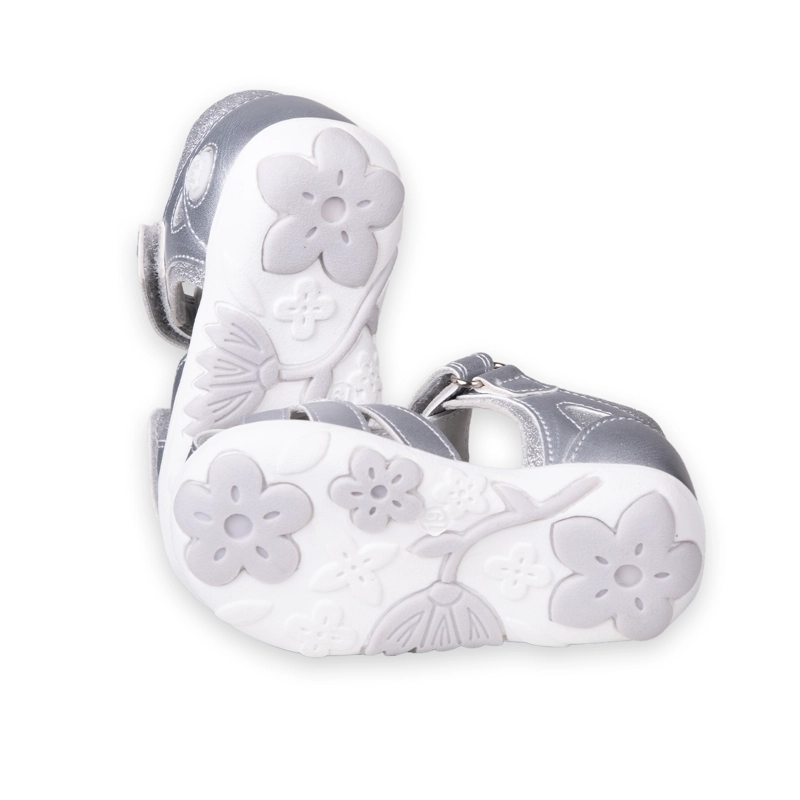 SANDALIAS BEBE  NIÑA PLATEADO PILLIN (PZC417-25PLA ) - 4