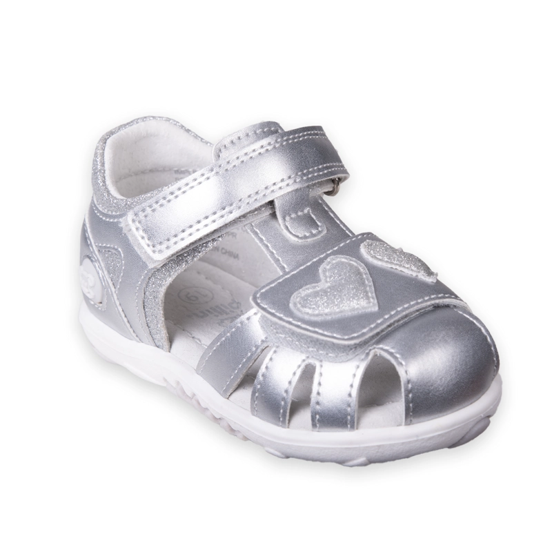 SANDALIAS BEBE  NIÑA PLATEADO PILLIN (PZC417-25PLA ) - 5