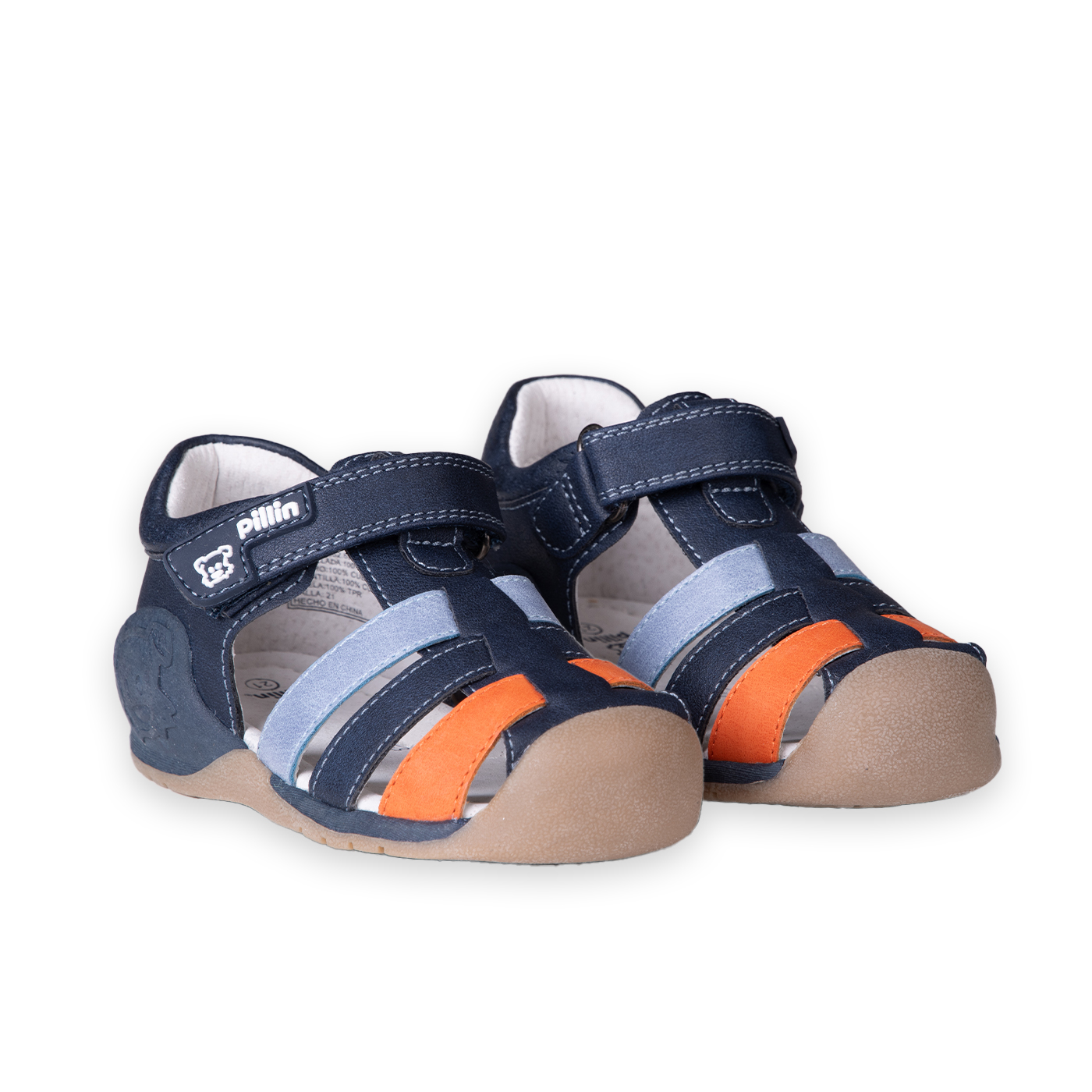 SANDALIAS RECIÉN NACIDO NIÑO AZUL PILLIN (PZC206-25AZU ) - 1