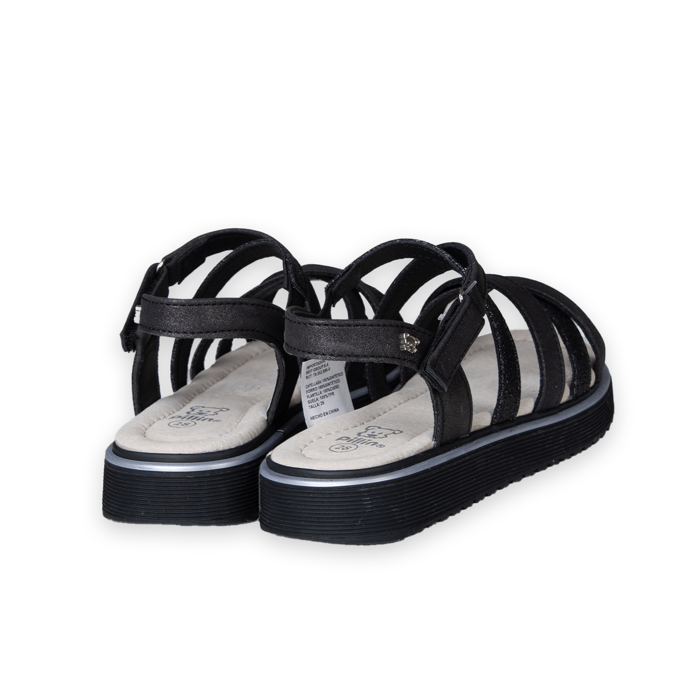 SANDALIAS NIÑA EN COLOR NEGRO PILLIN (PZC406-25NEG ) - 3