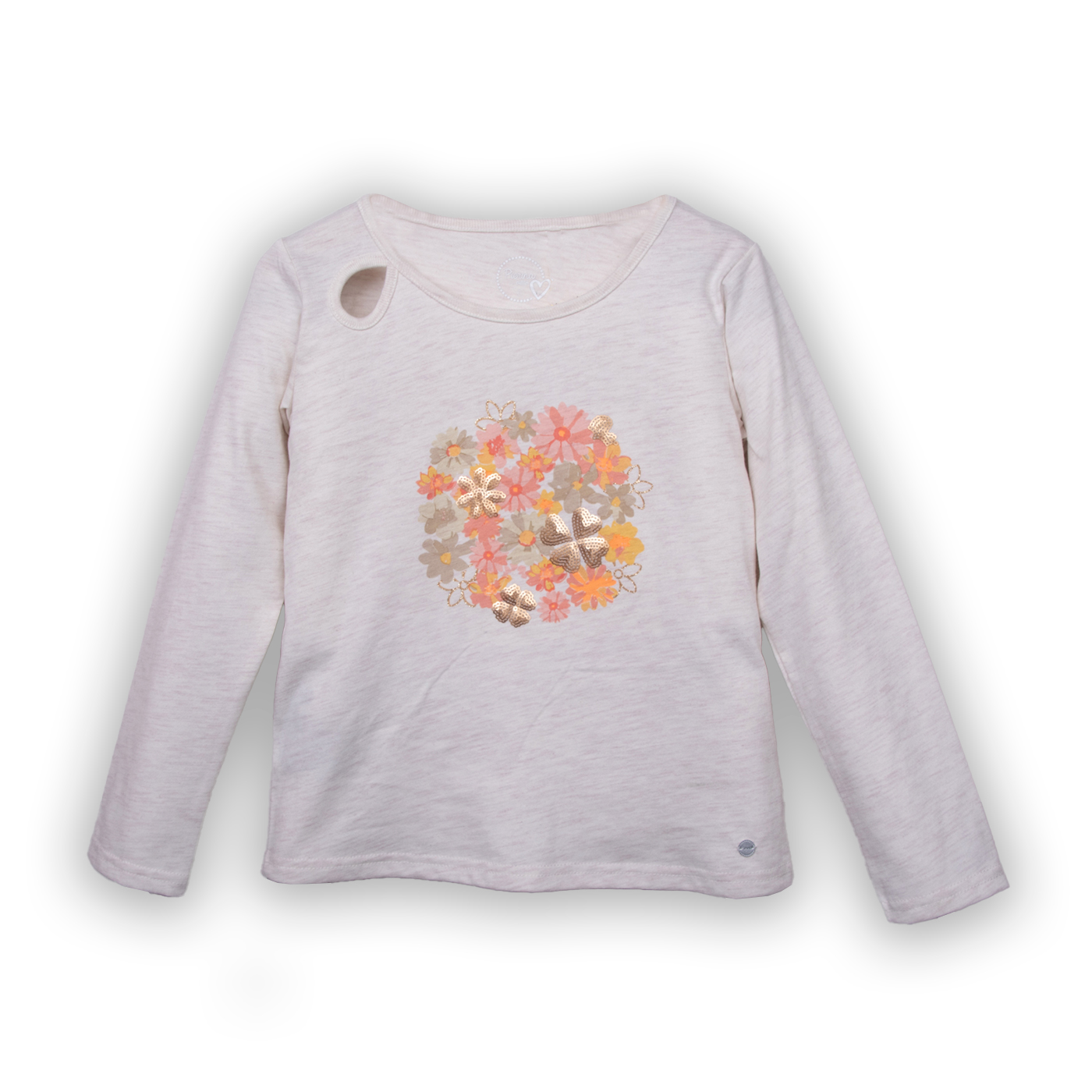 POLERA NIÑA MELANGE PILLIN (PVC615-25MLG12) - 1