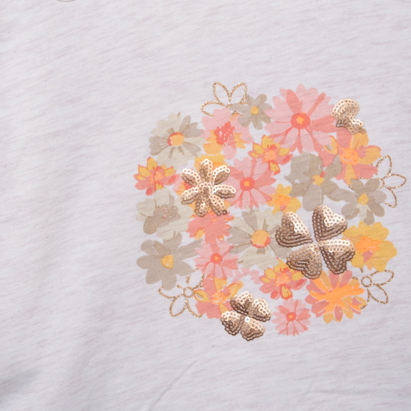 POLERA NIÑA MELANGE PILLIN (PVC615-25MLG12) - 2