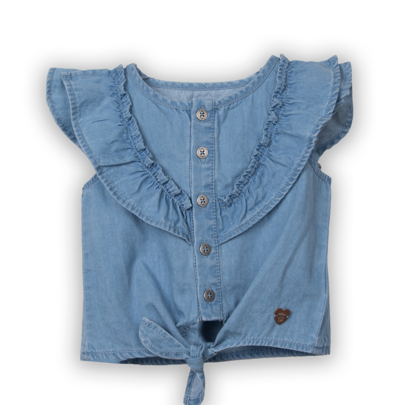 BLUSA NIÑA DENIM PILLIN (PVC724-25DEN3) - 1