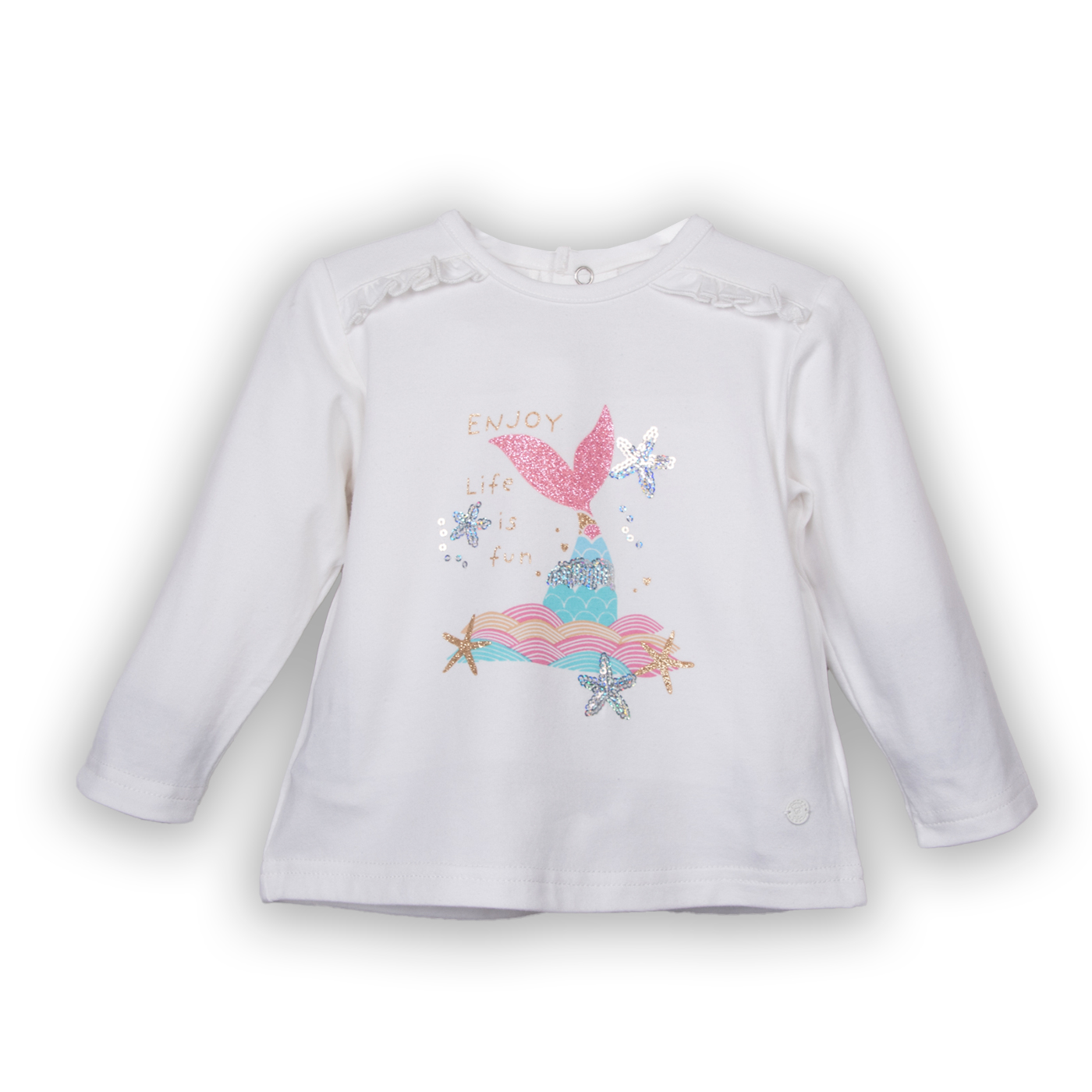 POLERA NIÑA EN COLOR BLANCO PILLIN (PVC609-25BCO12M) - 1